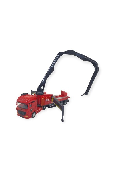 Lisinya Metal İtfaiye Arabası - Söndürme Vinçli 26cm - 706-43 (Lisinya)