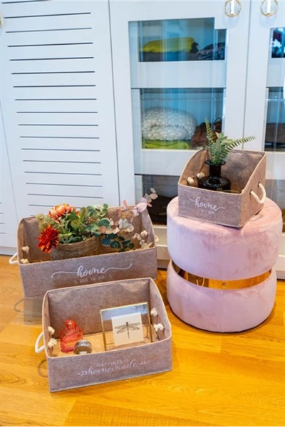 Lisinya New Kr 2 Pieces Felt Shelf Organizer Set Mega/Maxi/Box Organizer Camp...