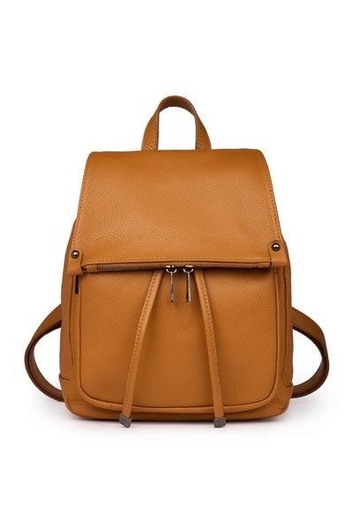 myOwn Jimmy cognac genuine leather backpack