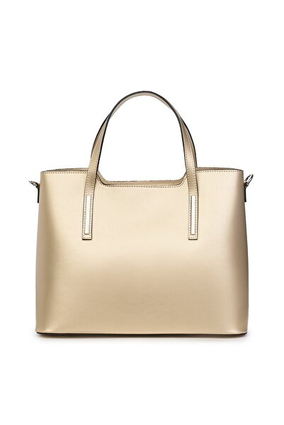 myOwn Γυναικεία χρυσή δερμάτινη τσάντα Ligia