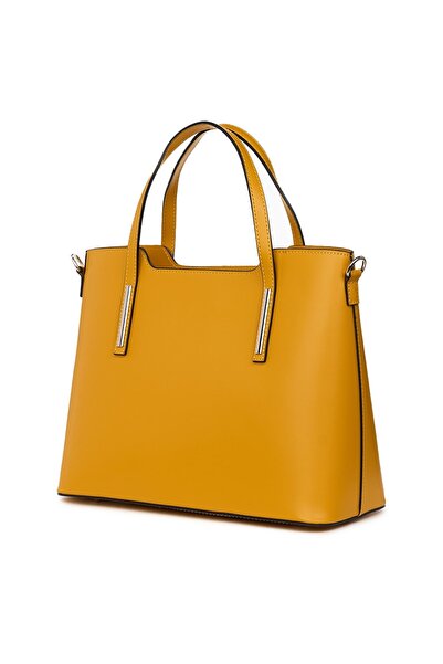 myOwn Women's leather bag Ligia yellow