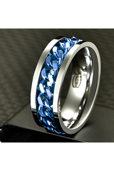 Choice 12 R09-L Cool Stainless Steel Rotatable Men Ring High Quality Spinner ...