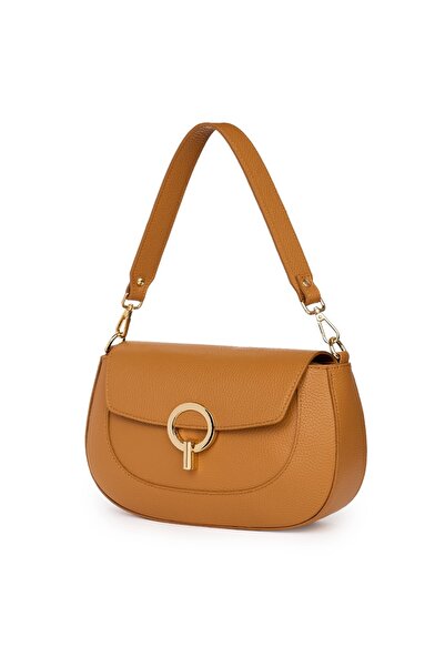 myOwn Women's genuine leather bag Rosalia cognac