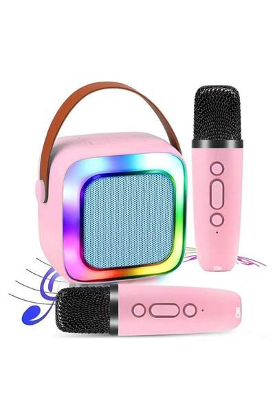 SIKS Set complet microfon inteligent și stație de difuzor wireless pentru kar...