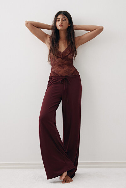 H&M Delik Desenli Pijama Altı