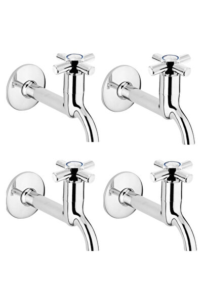 Lisinya 4-Way Plus Open-Close 4-Handle Chrome Swivel Faucet with Single Inlet...