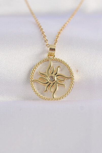 Lisinya سلسلة فولاذية 316L ذهبية اللون مع حجر الزركون بتصميم بيضاوي - TYGOO