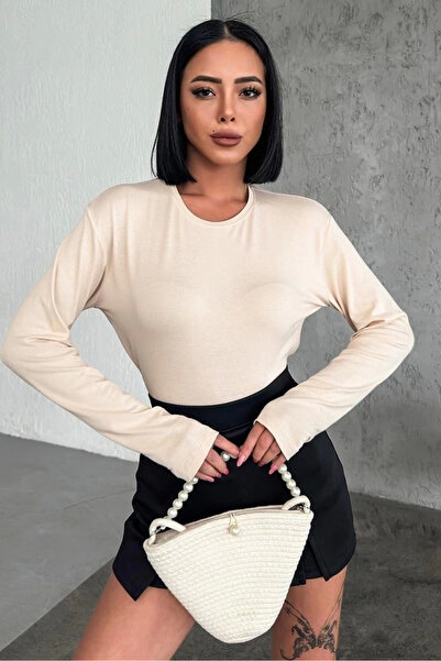 doremodam Confortabil și elegant, cu mâneci lungi, decolteu, lycra, viscoză, ...