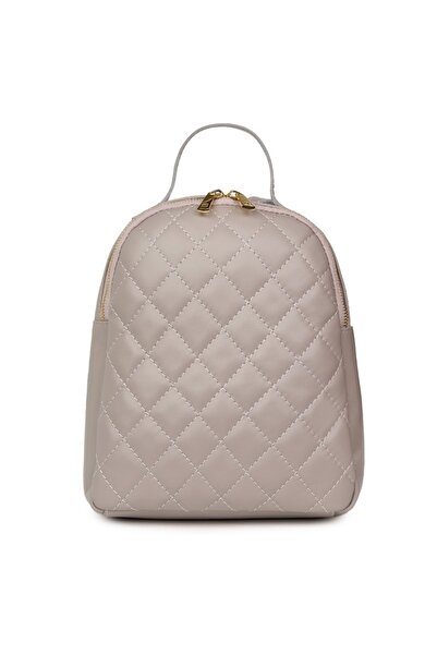 myOwn Mateo grey quilted leather backpack