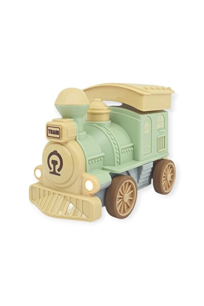 Lisinya Toy Train with Lights and Sound Let's Go 14cm - Green - 8068A (Lisiny...
