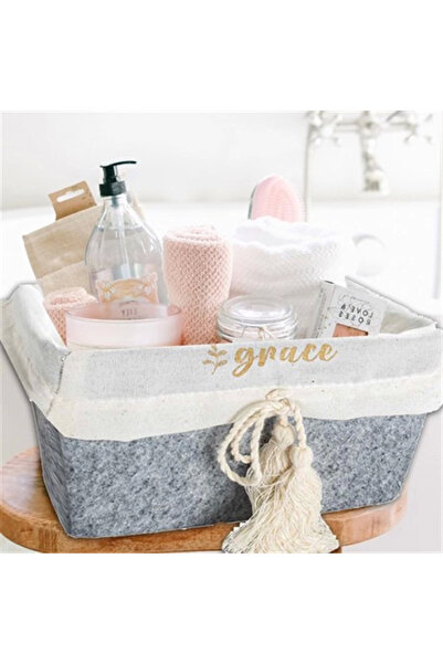Lisinya Multi-Purpose Storage Organizer Box Square Felt Basket (Mini) - 03433...