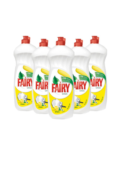 Fairy Sıvı Bulaşık Deterjanı 'limon 650 ml X5 Adet