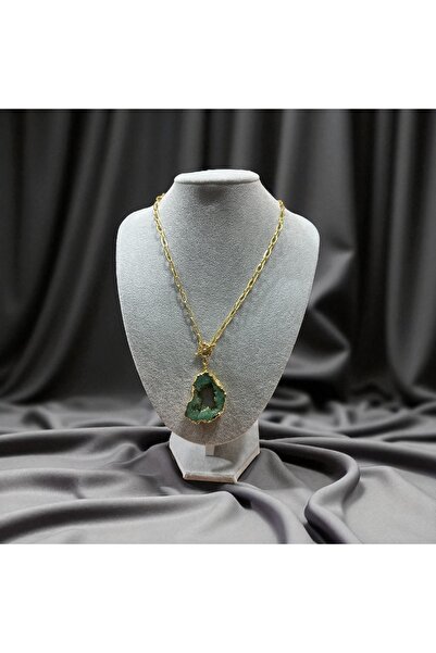 Doğaltaş KRİSTAL AKİK KOLYE