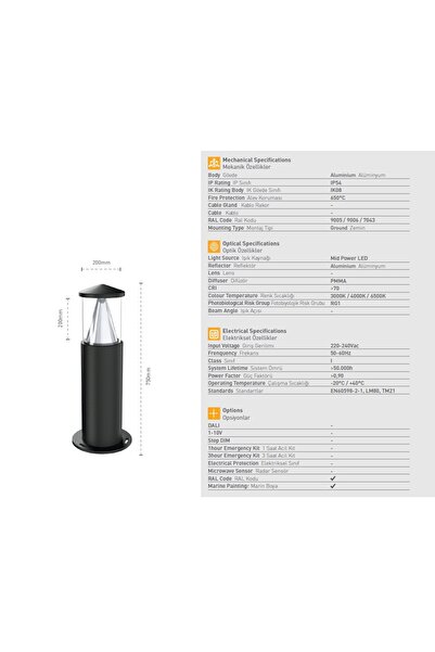 Pelsan LUZON انارة حدائق خارجية