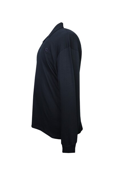 tambattal Φούτερ με λαιμόκοψη πόλο μεγάλου μεγέθους (εξαιρετικά φαρδύ)