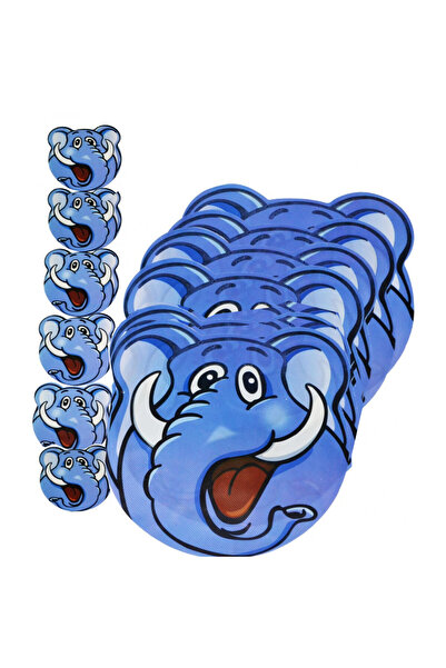 PUFO Set suporturi și farfurii pentru pahare pentru servirea mâncării, model pentru copii, Happy Elephant, 6 piese