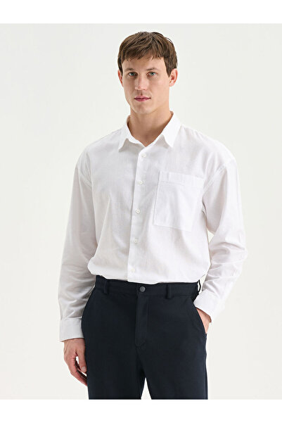 LC Waikiki Блискучі вибори від Shining Store | Зручна модель чоловічої сорочки з довгими рукавами