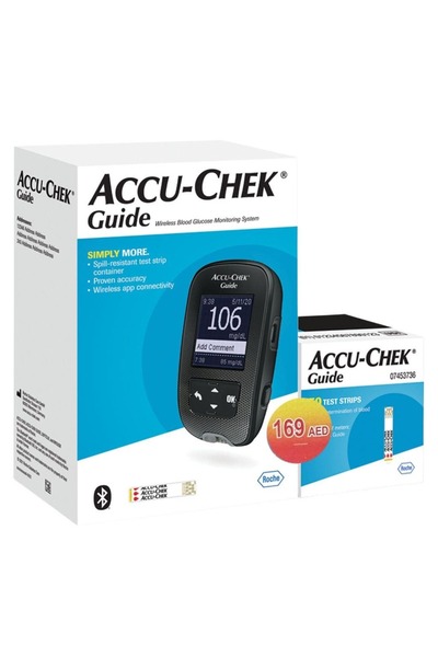 Accu Chek Accu-Chek Guide Blood Glucose Meter + 50 Test Strips, Promo Pack