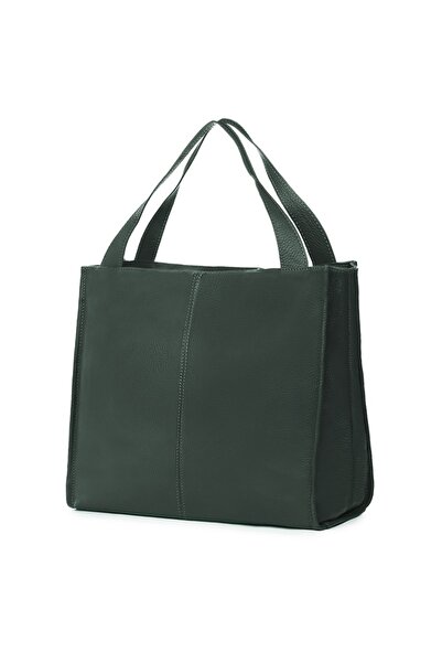 myOwn Geantă de damă din piele Naomi verde închis