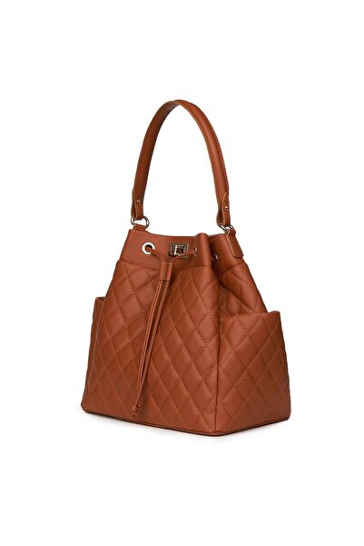 myOwn Felice cognac quilted leather bag