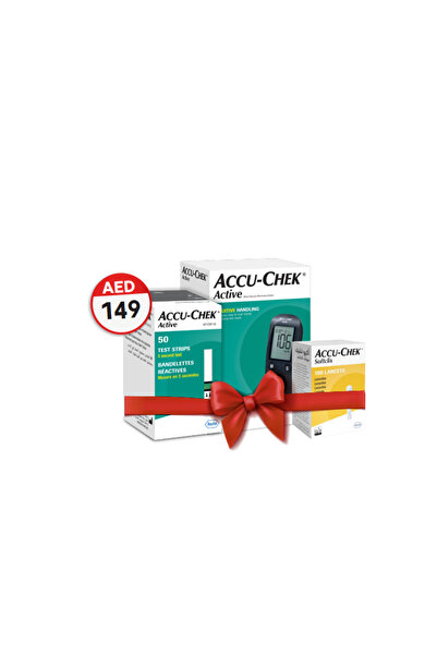 Accu Chek AccuChek Active Meter + Strips + Lancets Offer