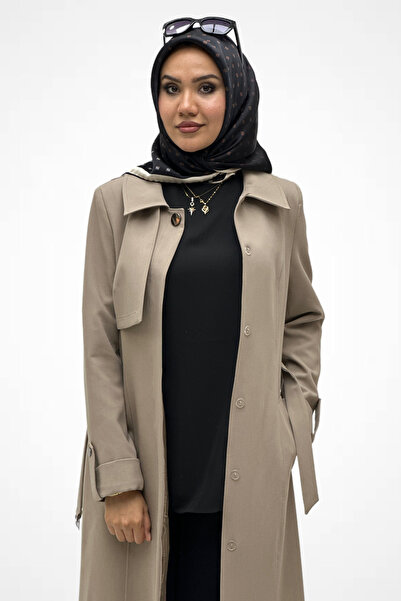 KAREN KLASİK TRENÇKOT K774 VİZON