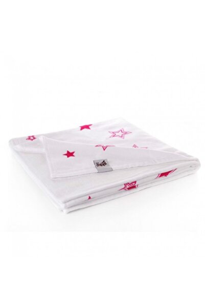 XKKO Bamboo blanket 70x130cm Magenta Stars