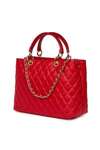 myOwn Gisella red quilted leather bag