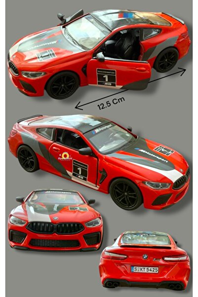 tmtoysandmore Bmw M8 Motorsport Model Diecast Metal Model Orijinal Kırmızı