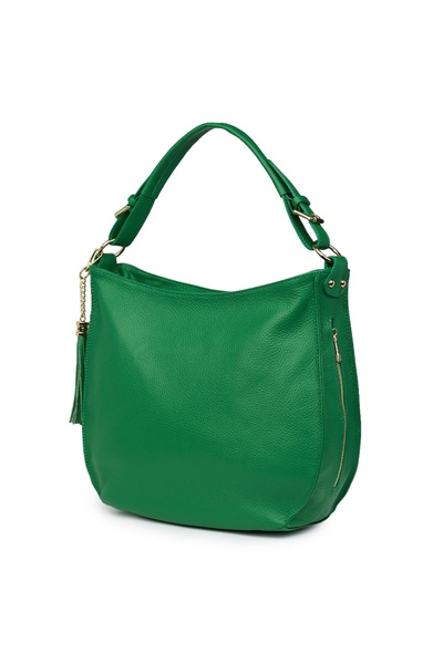 myOwn Γυναικεία τσάντα από γνήσιο δέρμα Edina πράσινο