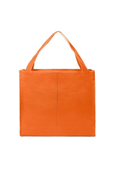 myOwn Women's handbag made of leather Naomi orange