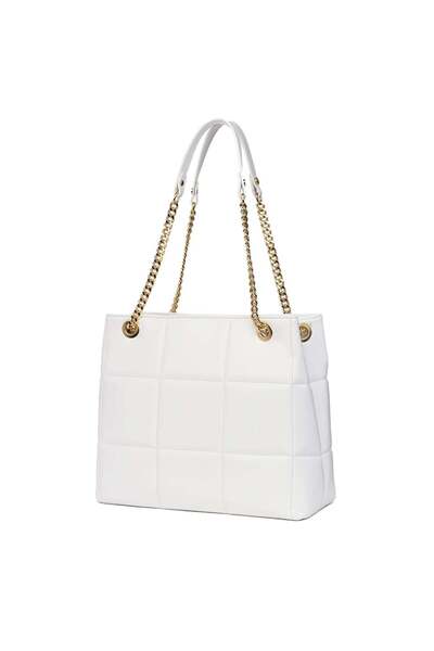 myOwn White Azalea quilted leather bag