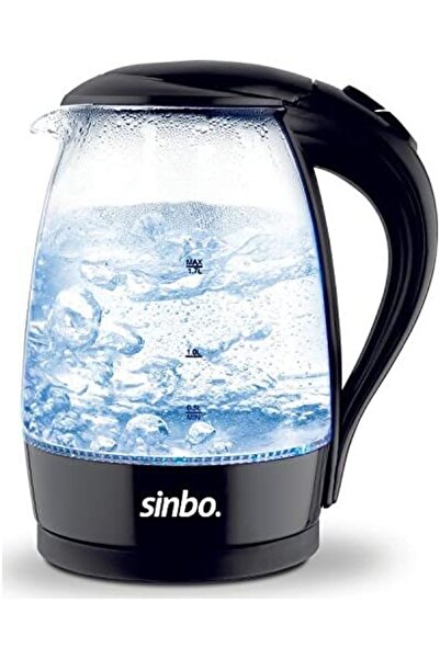 Sinbo Wireless Kettle by Sinbo, 1.7 Liters, Glass, 2200 Watts