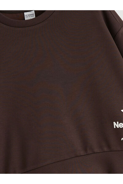 LC Waikiki Bisiklet Yaka Kız Çocuk Sweatshirt ve Tayt