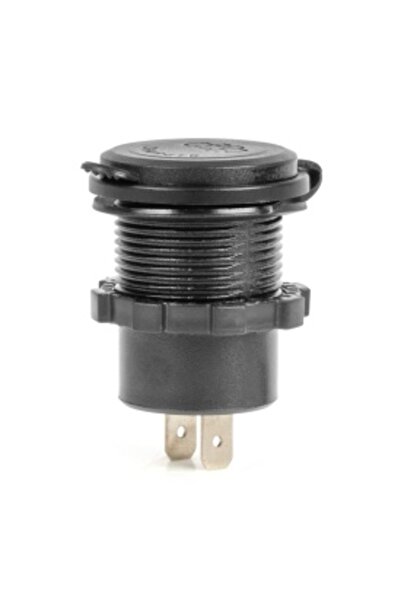 DELUXETUNING Încărcător de telefon impermeabil cu comutator, iluminare de fundal cu LED roșu, USB + 2 x USB-C QC 3.0 12/24V