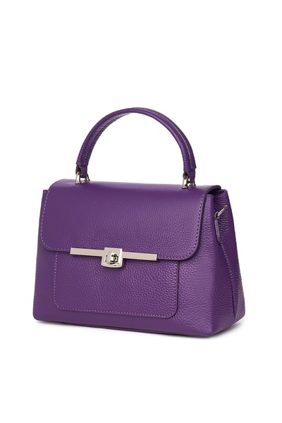 myOwn Sierra μωβ τσάντα από γνήσιο δέρμα