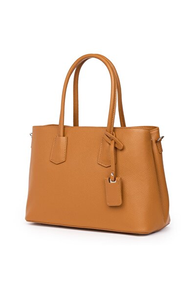 myOwn Women's handbag made of leather Valentina light brown