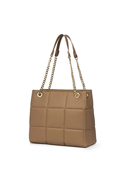 myOwn Geantă bej din piele matlasată Azalea