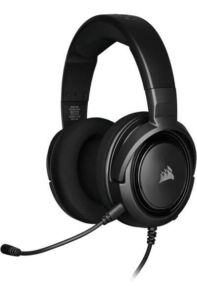 Corsair HS35 Stereo Gaming Headset (50mm Neodymium Speaker Drivers, Unidirectional Microphone, Light