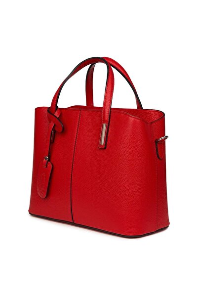 myOwn Дамска чанта от естествена кожа Gianna червена