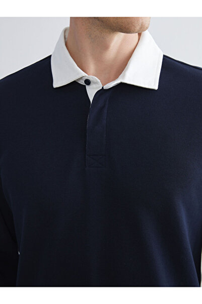 LC Waikiki Good Quality Parts from Celebi Store | Contrast Polo Collar Men's Sweatshirt