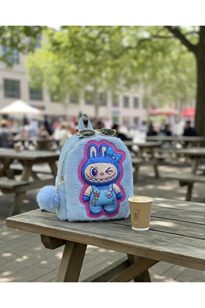 Askıcı Blue Labubu Children's Backpack