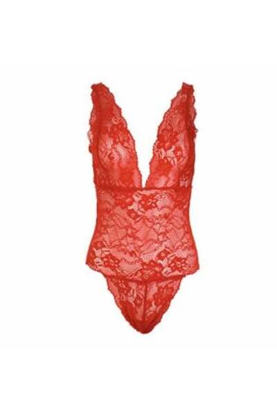 Jumbo Lingerie Intimate Body with Red Lace for Women