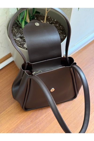 Bagnest Γυναικεία τσάντα ώμου με κουμπώματα στα πλαϊνά