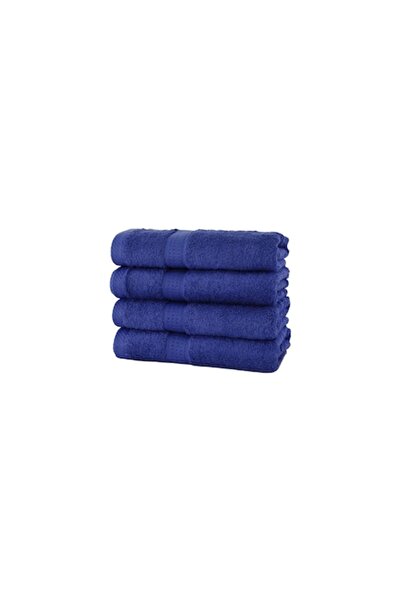 OEM Set 4 Hand Towels, Cotton, Royal Blue, 50 x 100 cm