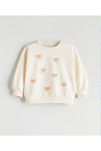 LC Waikiki Lcw Eco Printed Girls' Sweatshirt and Leggings Pants 2-Piece Set