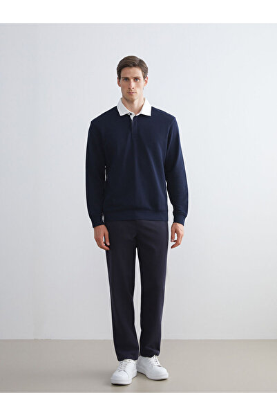 LC Waikiki Λαμπερές επιλογές από το Shining Store |   Ανδρικό φούτερ με γιακά πόλο