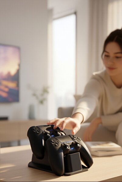 ceatly PS5 DualSense Oyun Kolu Standı – İkili Gamepad Düzenleyici - Playstation 5 Kolu Stand