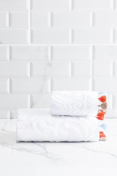 Madame Coco New Season Giverny Face Towel - White
