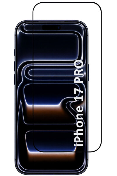 CEPSTOK iPhone 17 Pro Kırılmaz Cam 5D Tam Kaplayan 9H Temperli Ekran Koruyucu
